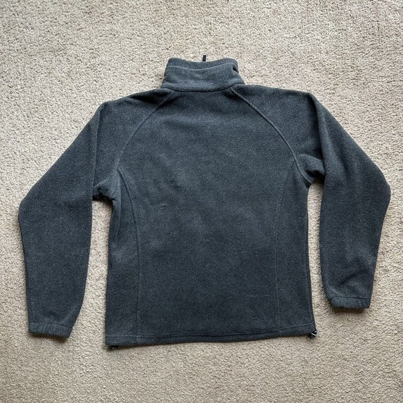 Columbia Jacket Mens Large Grey Full Zip Mock Neck Fleece Pockets Athletic - Picture 2 of 12